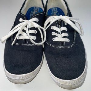 Size 10 Black Canvas Keds